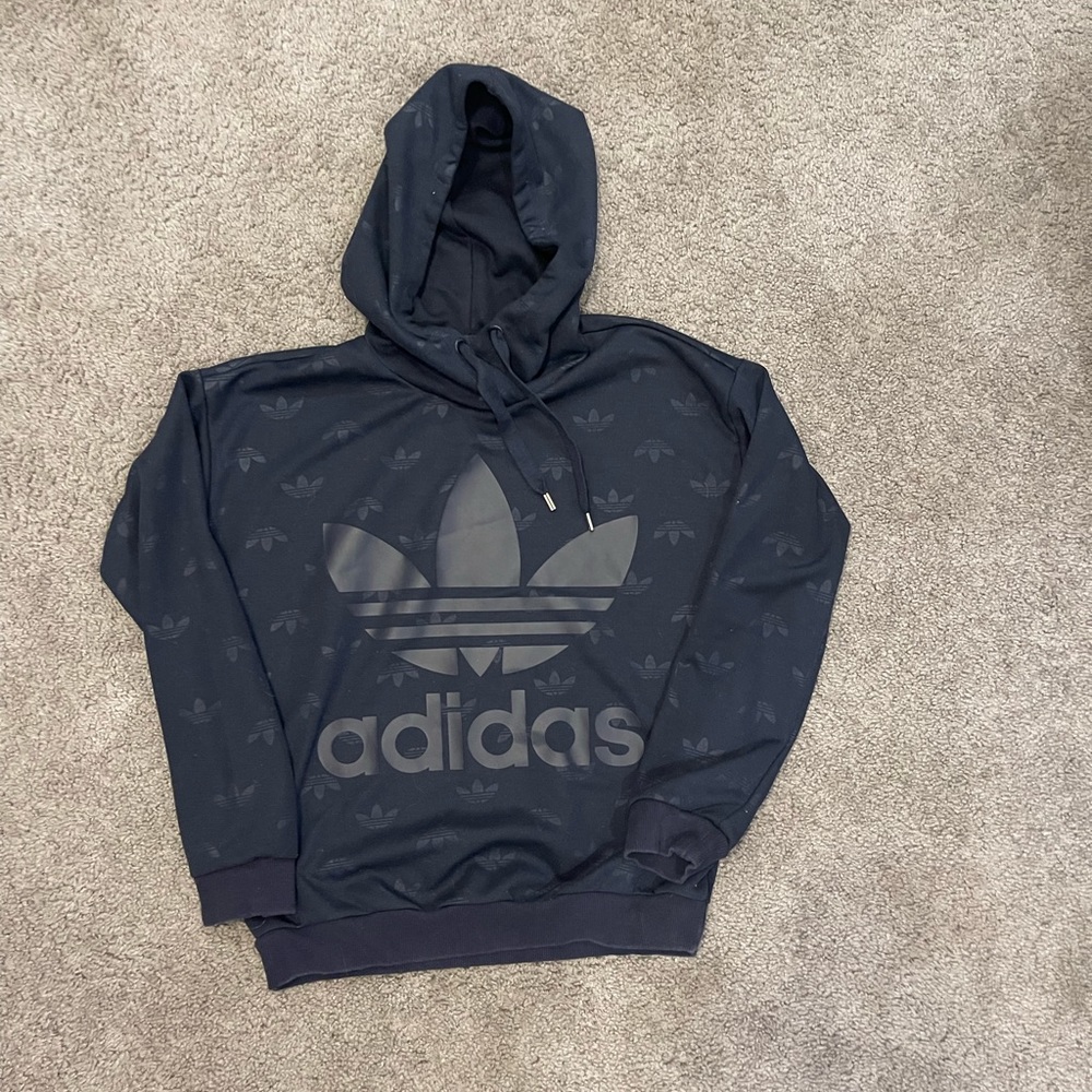 Adidas Sweatshirt with Logo in Navy, size medium